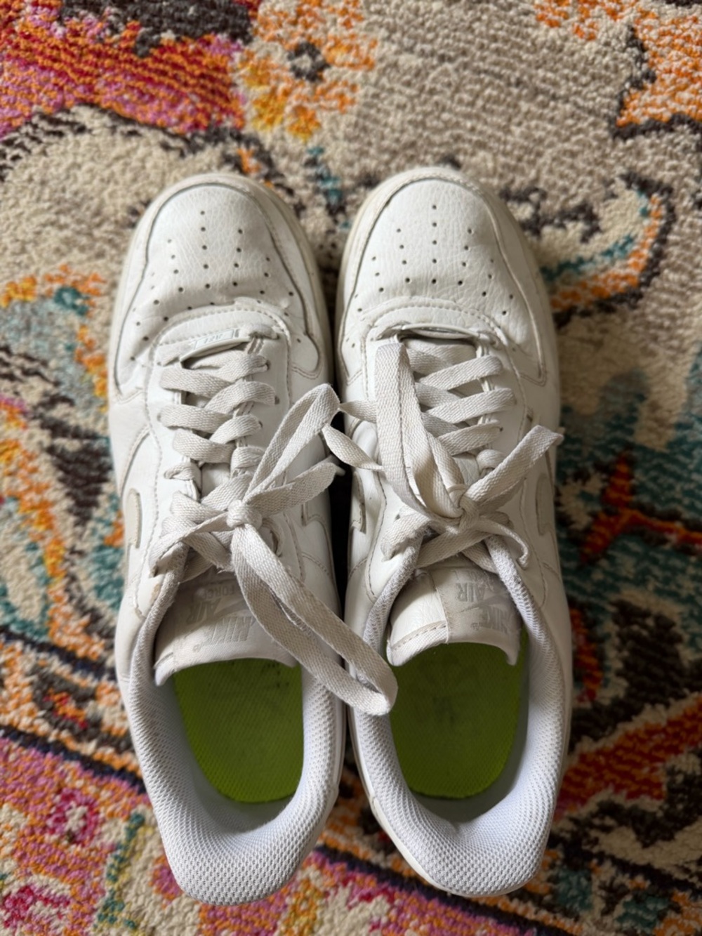 Nike White Low-Top Leather Sneakers